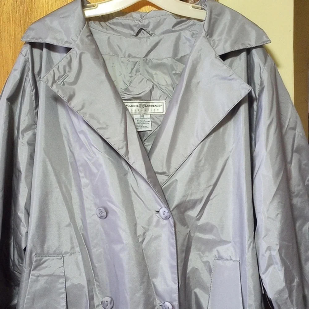 Plus Size Maggie Lawrence Trench Coat - Picture 2 of 9